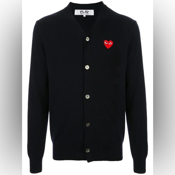 Comme des Garçons Play cardigan- black unisex - Picture 6 of 14